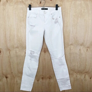 Genetic denim | Shya white skinny jeans